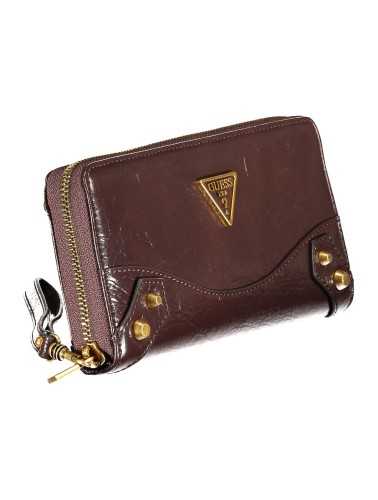 GUESS JEANS WOMEN'S WALLET BROWN