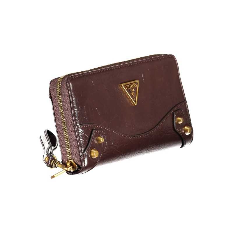 GUESS JEANS WOMEN'S WALLET BROWN