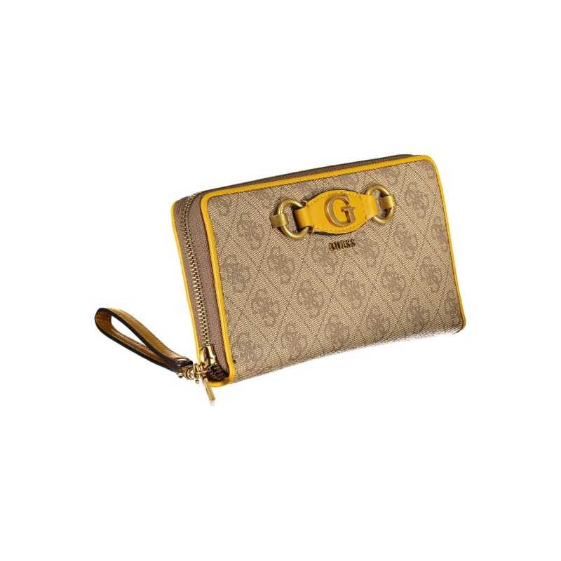 GUESS JEANS WOMEN'S BEIGE WALLET