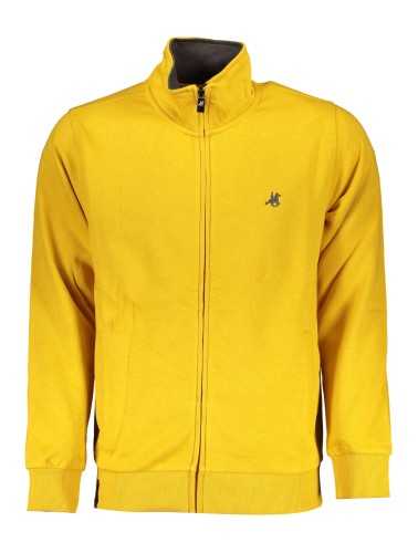 U.S. GRAND POLO FELPA CON ZIP UOMO GIALLO