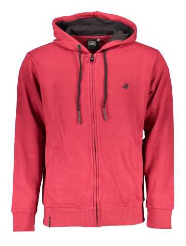 US GRAND POLO SWEATSHIRT WITH ZIP MAN RED