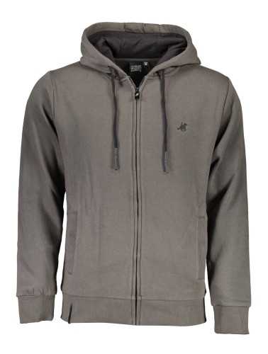 US GRAND POLO SWEATSHIRT WITH ZIP MAN GRAY