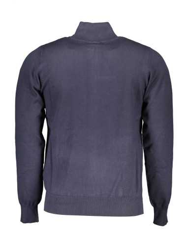 US GRAND POLO MEN'S BLUE CARDIGAN