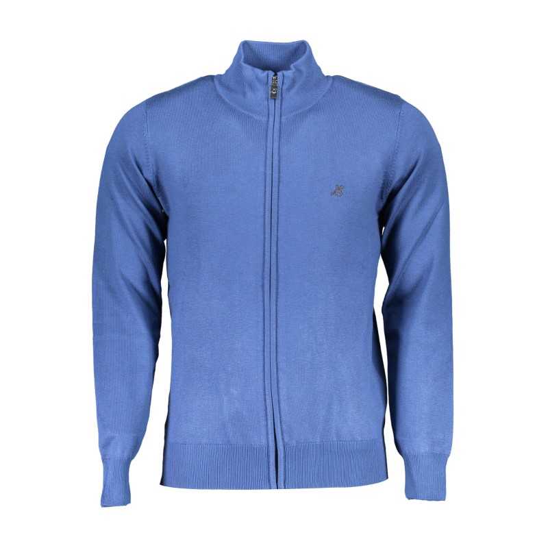 US GRAND POLO MEN'S BLUE CARDIGAN