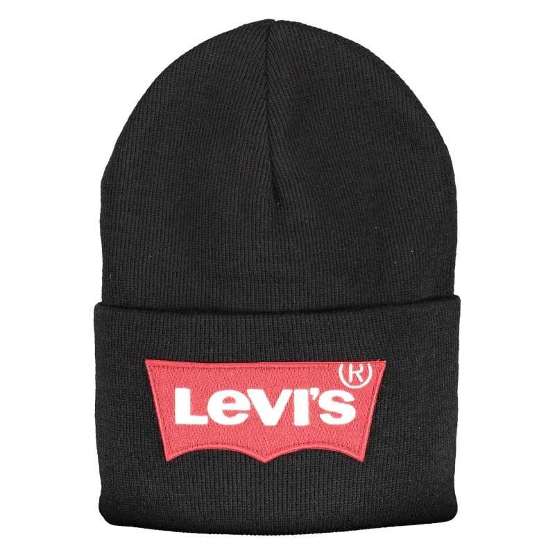 LEVI'S BLACK MEN'S BEANIE