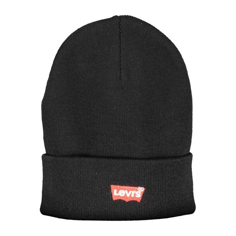 LEVI'S BLACK MEN'S BEANIE