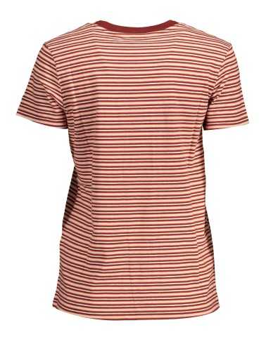 LEVI'S T-SHIRT MANICHE CORTE DONNA ROSSO