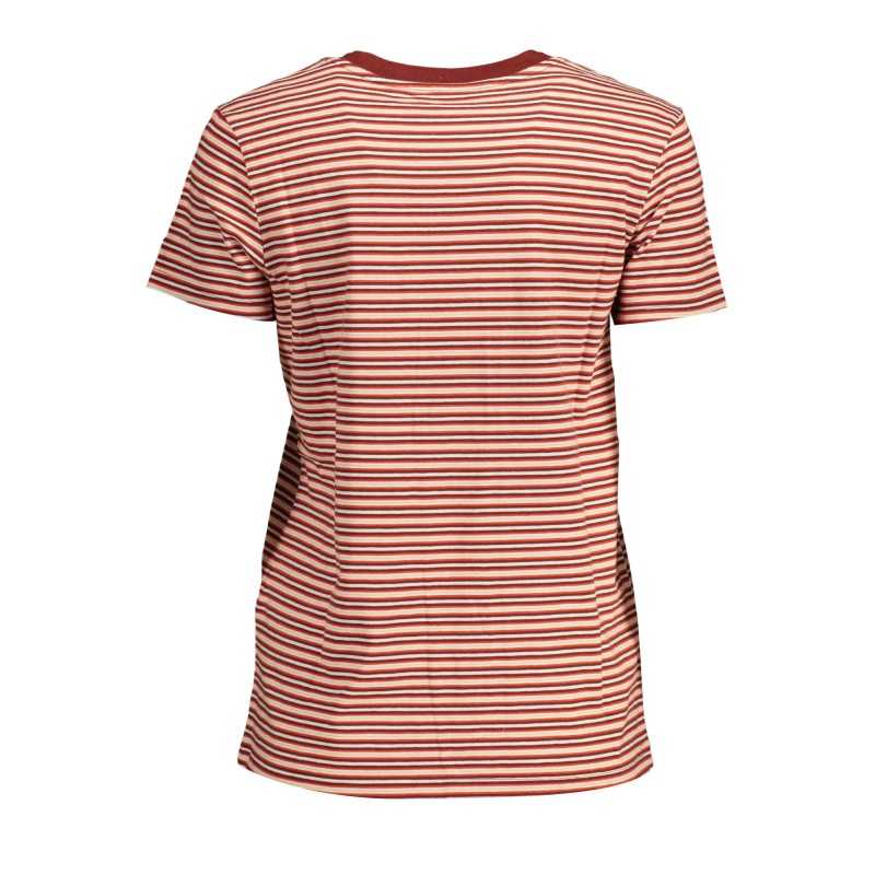 LEVI'S T-SHIRT MANICHE CORTE DONNA ROSSO