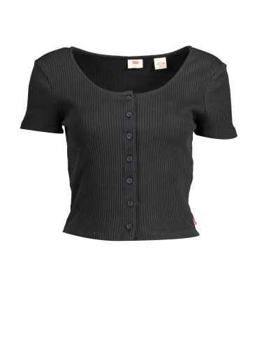 LEVI'S T-SHIRT MANICHE CORTE DONNA NERO