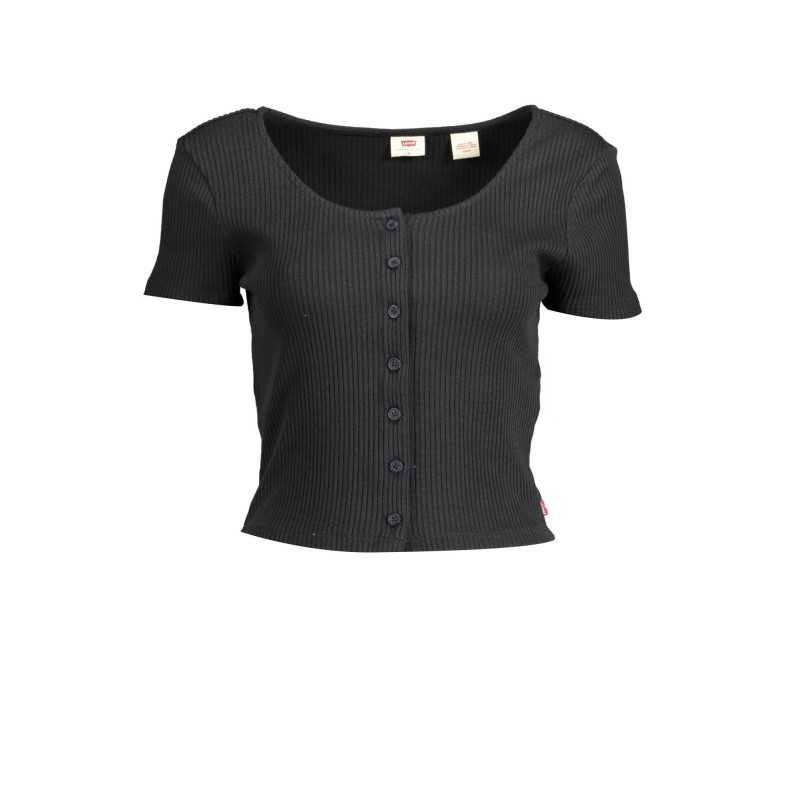 LEVI'S T-SHIRT MANICHE CORTE DONNA NERO