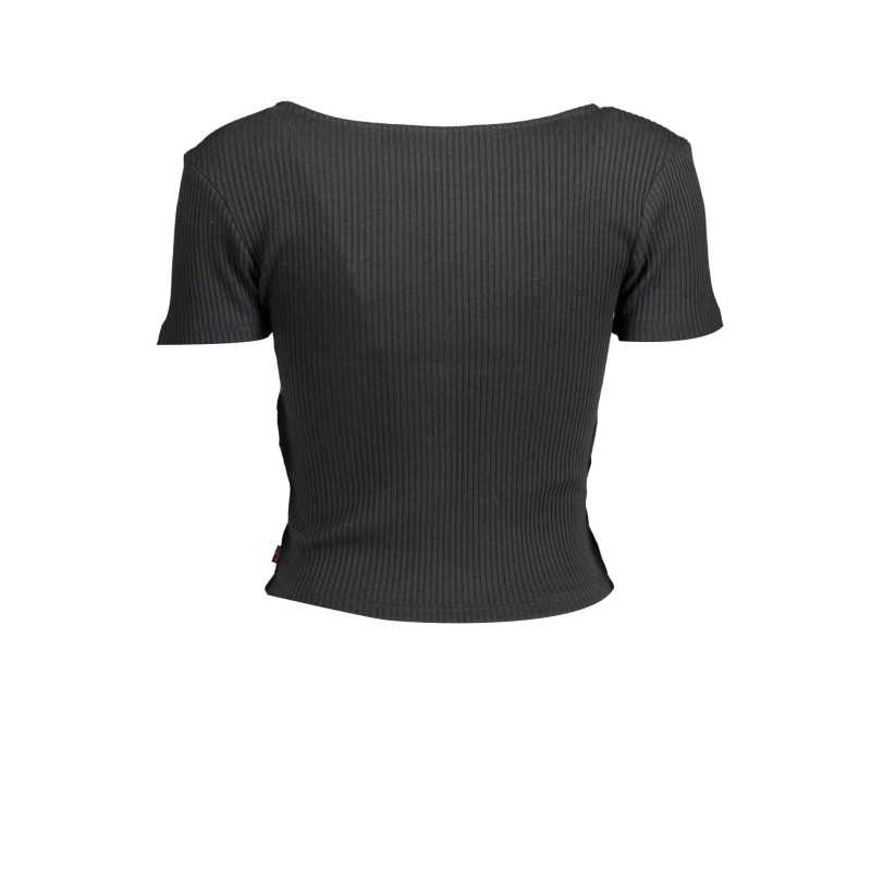 LEVI'S T-SHIRT MANICHE CORTE DONNA NERO