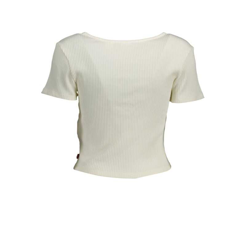 LEVI'S WHITE WOMAN SHORT SLEEVE T-SHIRT