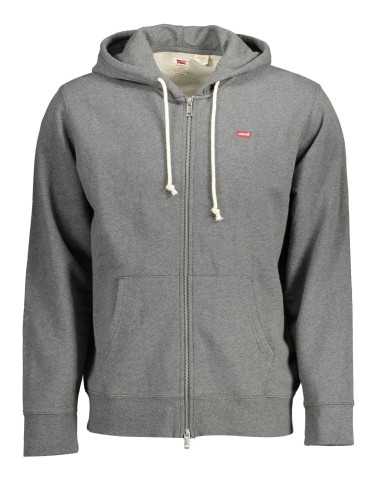 LEVI'S SWEATSHIRT WITH ZIP MAN GRAY