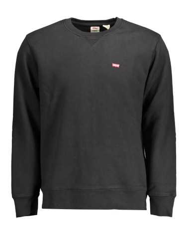 LEVI'S MEN'S BLACK SWEATSHIRT WITHOUT ZIP