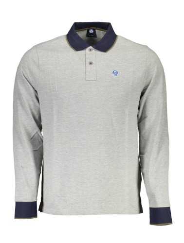 NORTH SAILS POLO MANICHE LUNGHE UOMO GRIGIO