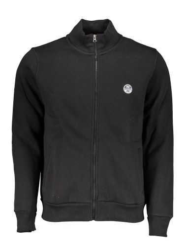 NORTH SAILS MEN'S BLACK ZIPPED SWEATSHIRT