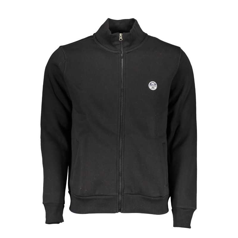 NORTH SAILS MEN'S BLACK ZIPPED SWEATSHIRT