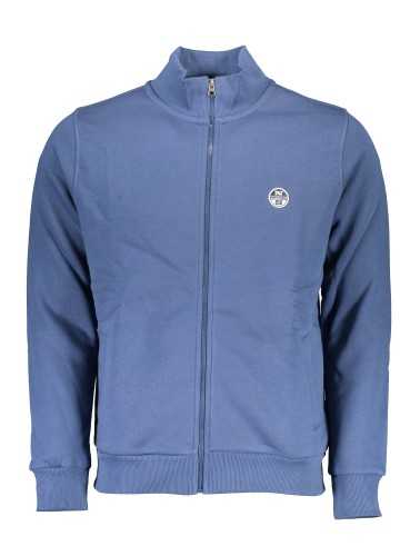 NORTH SAILS MEN'S BLUE ZIPPED SWEATSHIRT