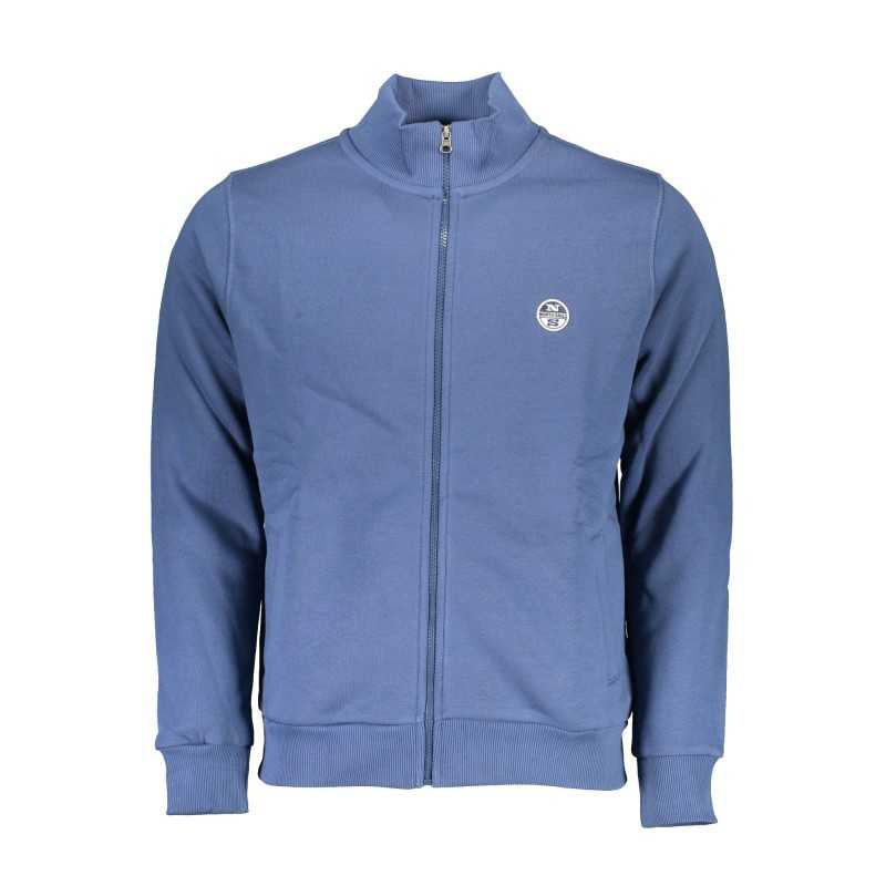 NORTH SAILS MEN'S BLUE ZIPPED SWEATSHIRT