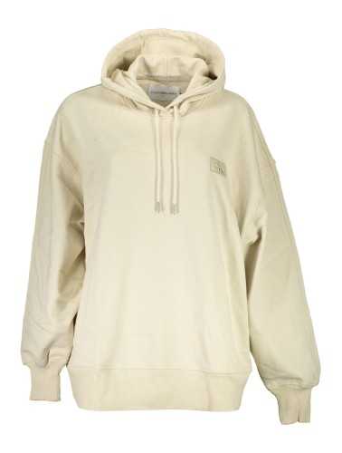 CALVIN KLEIN FELPA SENZA ZIP DONNA BEIGE