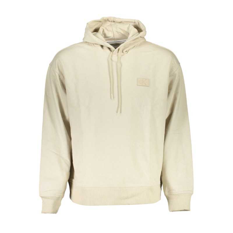 CALVIN KLEIN FELPA SENZA ZIP UOMO BEIGE