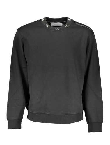 CALVIN KLEIN SWEATSHIRT WITHOUT ZIP BLACK MAN