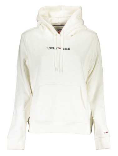 TOMMY HILFIGER WOMEN'S WHITE SWEATSHIRT WITHOUT ZIP