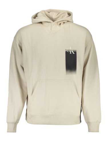 CALVIN KLEIN SWEATSHIRT WITHOUT ZIP MAN BEIGE