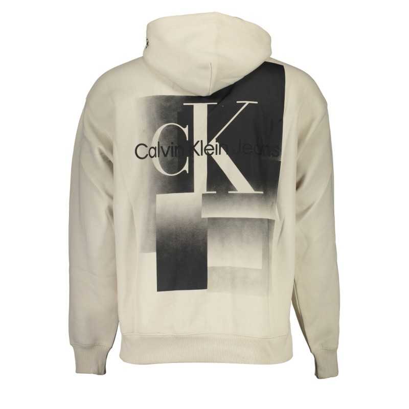 CALVIN KLEIN SWEATSHIRT WITHOUT ZIP MAN BEIGE