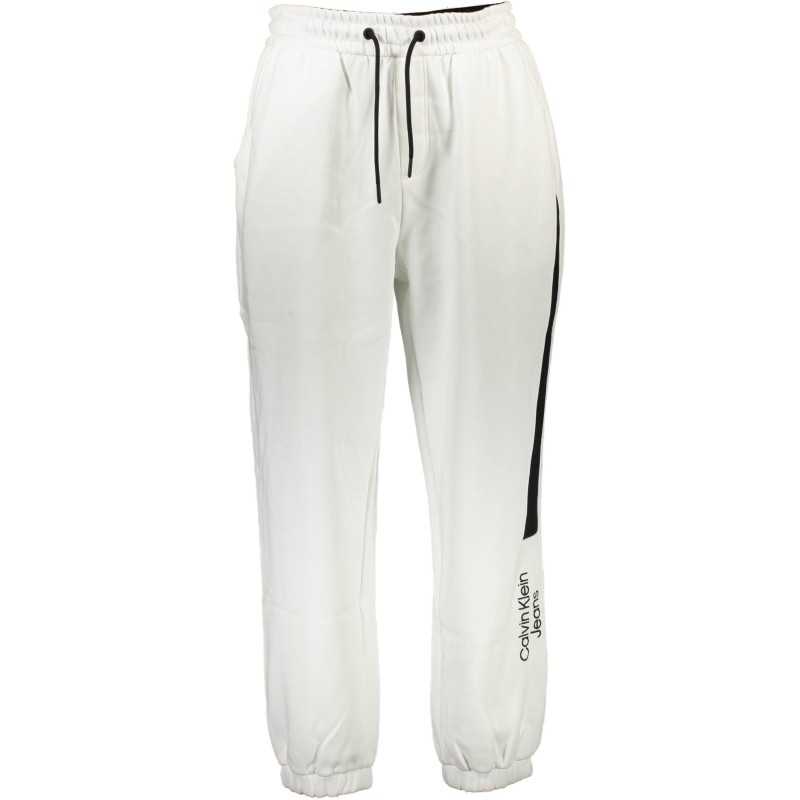 CALVIN KLEIN WHITE MEN'S TROUSERS