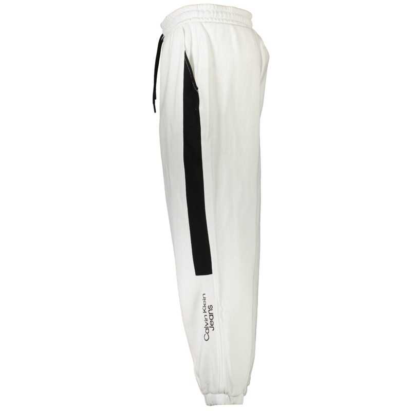 CALVIN KLEIN WHITE MEN'S TROUSERS