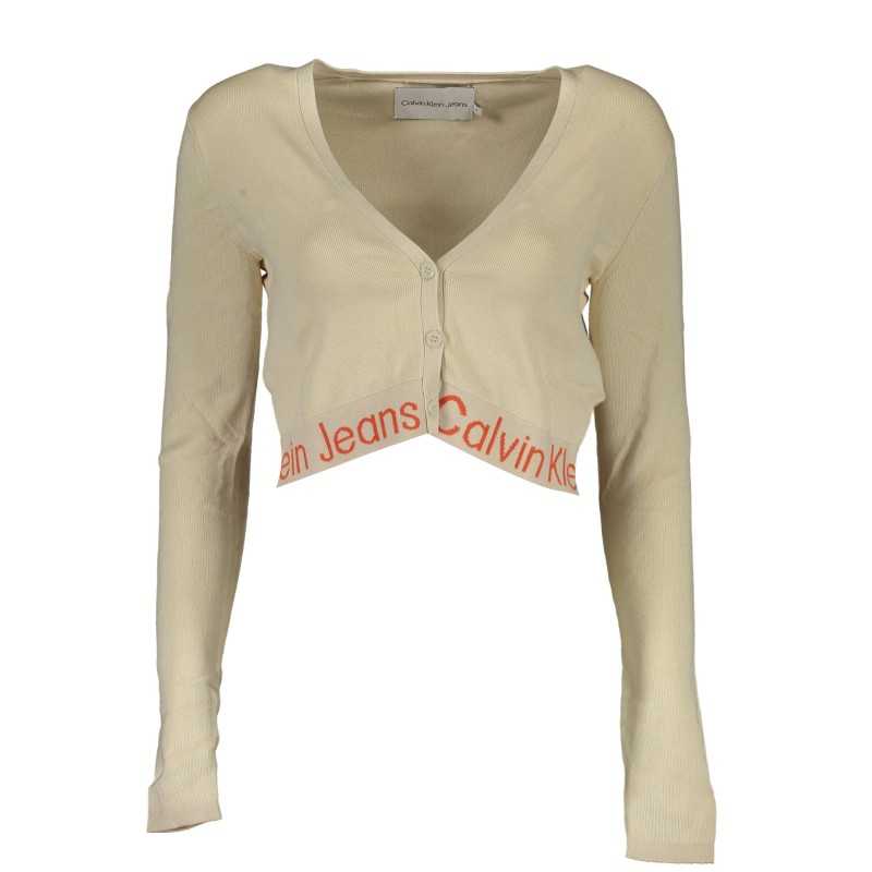 CALVIN KLEIN CARDIGAN WOMAN BEIGE