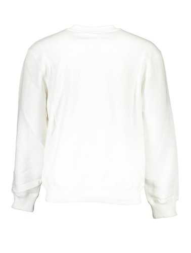 CALVIN KLEIN WHITE MEN'S SWEATSHIRT WITHOUT ZIP