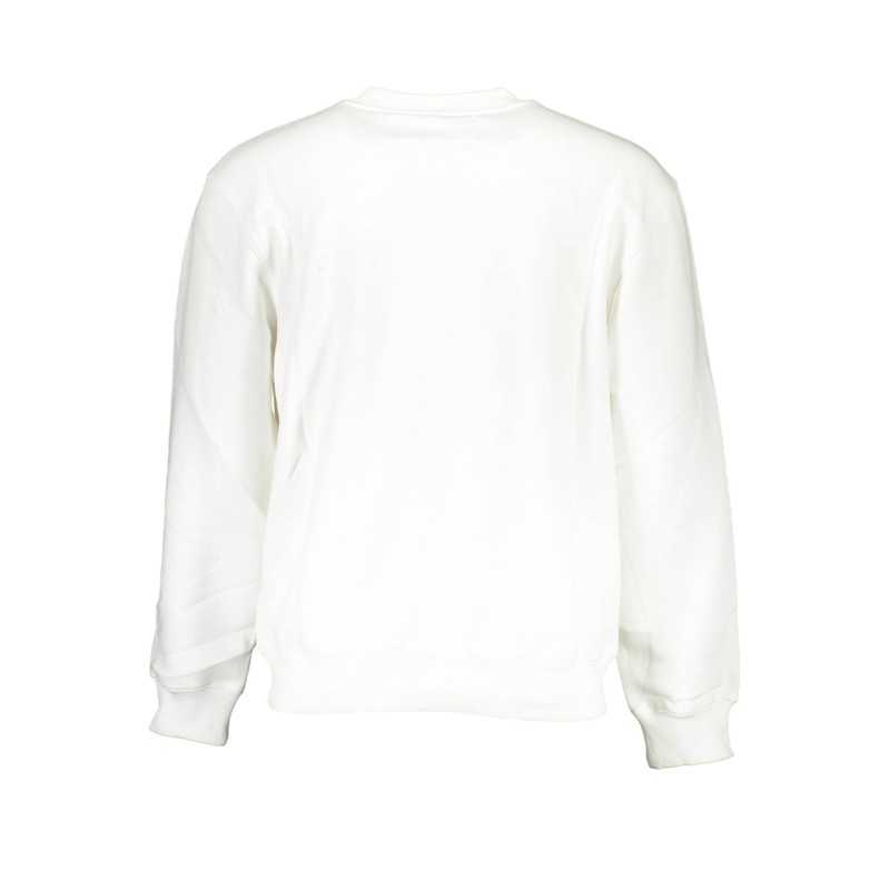 CALVIN KLEIN WHITE MEN'S SWEATSHIRT WITHOUT ZIP