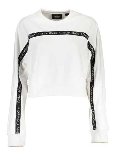 CALVIN KLEIN WOMEN'S SWEATSHIRT WITHOUT ZIP WHITE