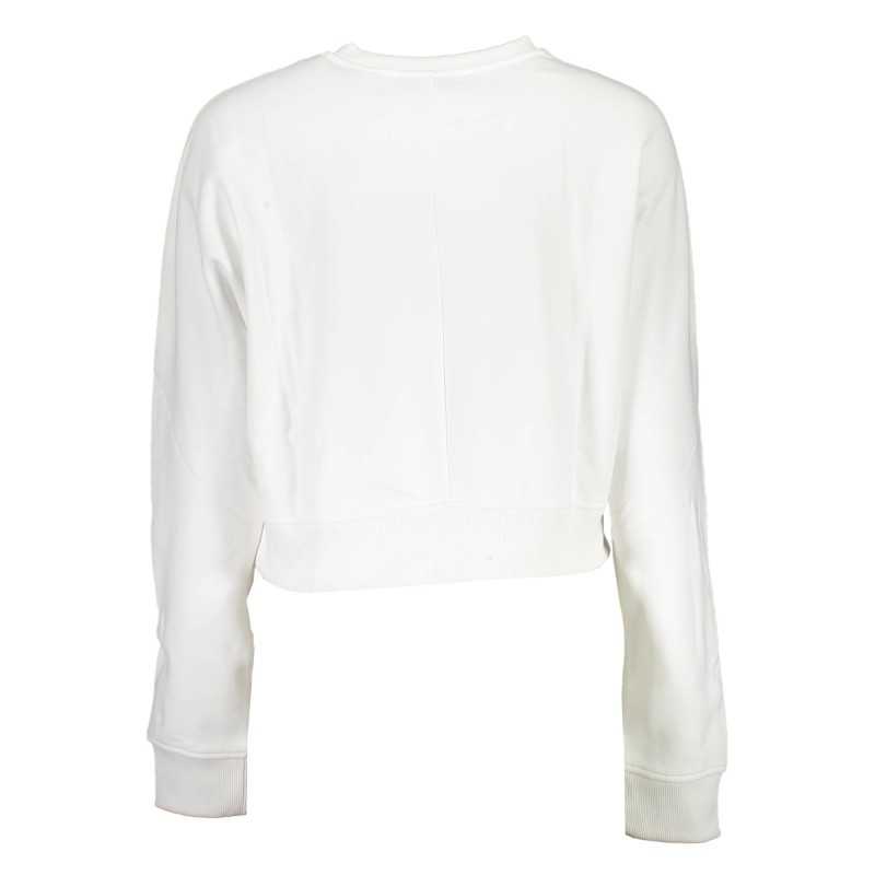 CALVIN KLEIN WOMEN'S SWEATSHIRT WITHOUT ZIP WHITE