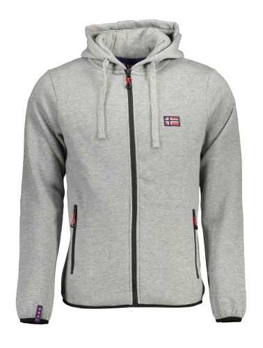 NORWAY 1963 MEN'S GRAY ZIPPED SWEATSHIRT