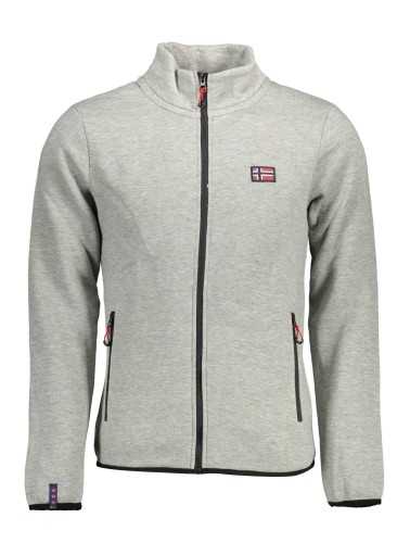 NORWAY 1963 MEN'S GRAY ZIPPED SWEATSHIRT