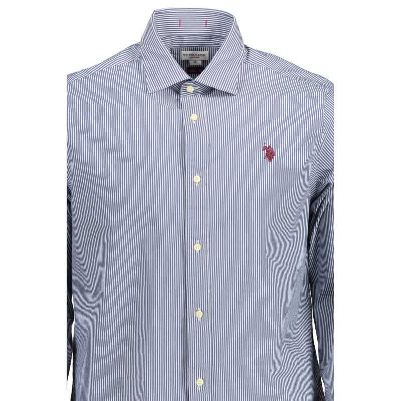 US POLO SHIRT LONG SLEEVE MAN BLUE