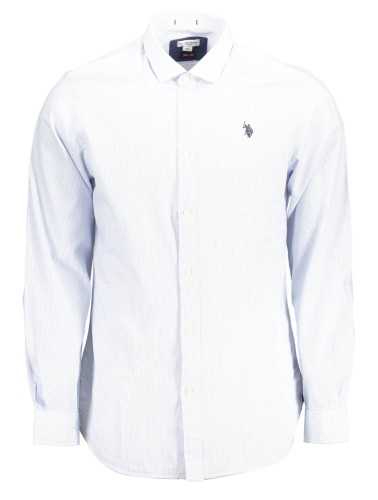 US POLO SHIRT LONG SLEEVE MAN LIGHT BLUE