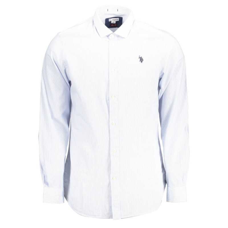 U.S. POLO CAMICIA MANICHE LUNGHE UOMO AZZURRO