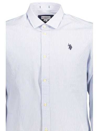 U.S. POLO CAMICIA MANICHE LUNGHE UOMO AZZURRO