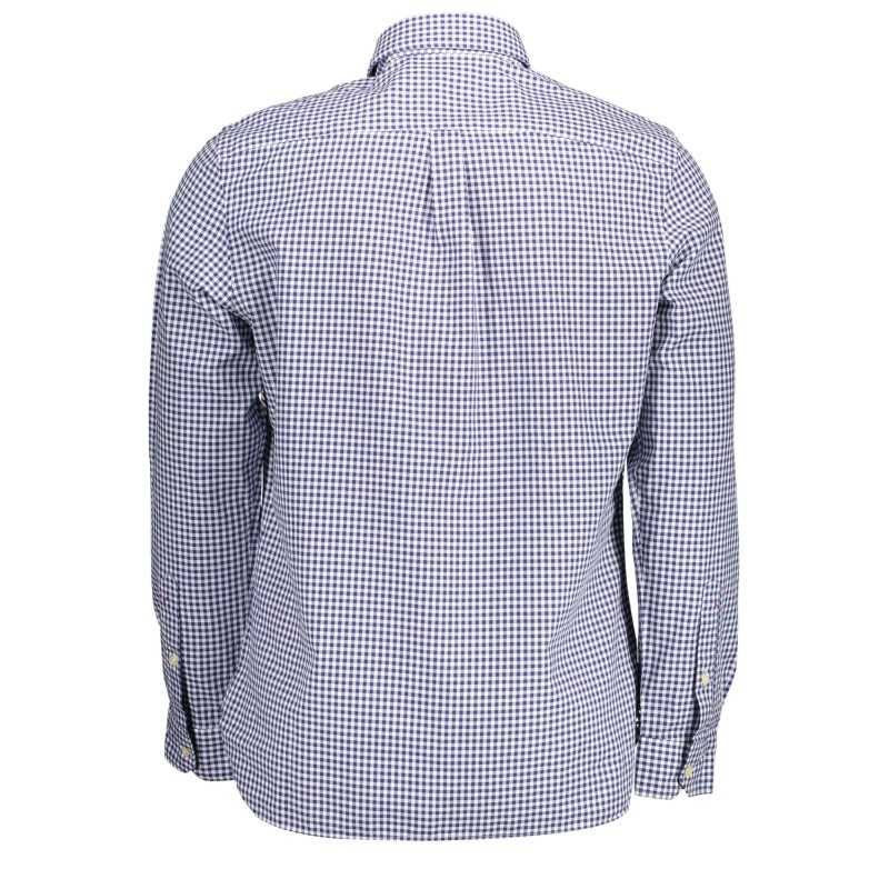 U.S. POLO CAMICIA MANICHE LUNGHE UOMO AZZURRO