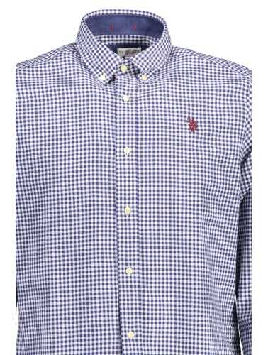 U.S. POLO CAMICIA MANICHE LUNGHE UOMO AZZURRO