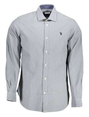 U.S. POLO CAMICIA MANICHE LUNGHE UOMO AZZURRO