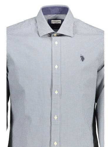 U.S. POLO CAMICIA MANICHE LUNGHE UOMO AZZURRO