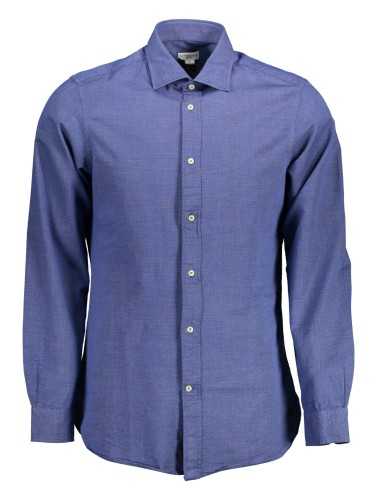 US POLO SHIRT LONG SLEEVE MAN BLUE