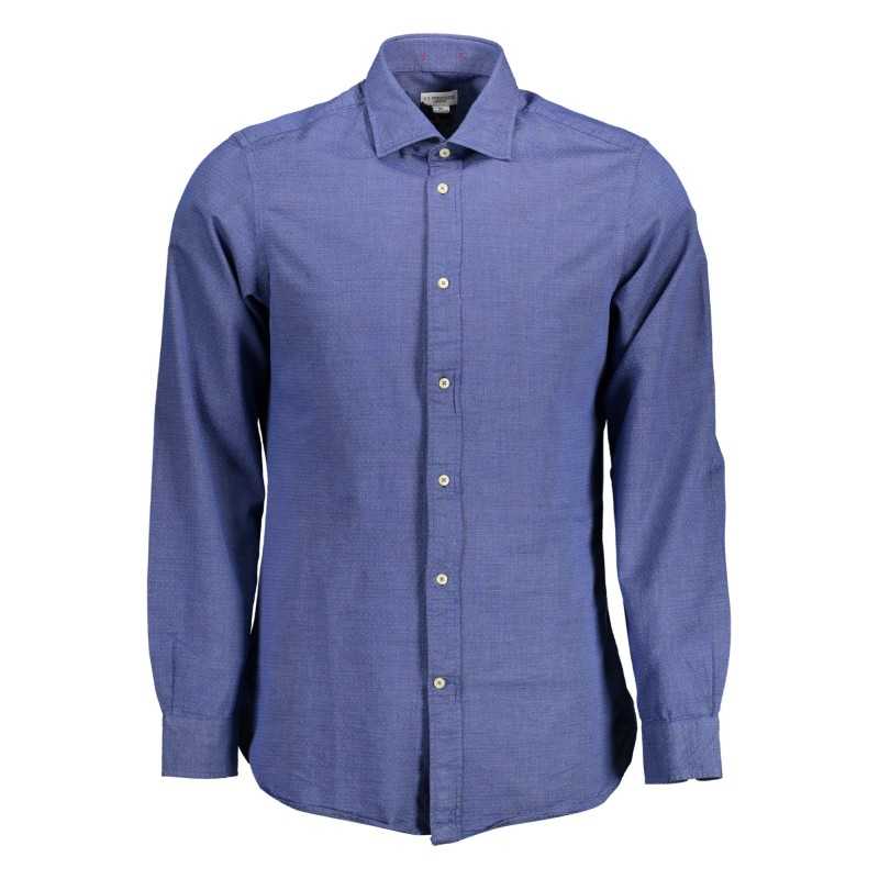 US POLO SHIRT LONG SLEEVE MAN BLUE