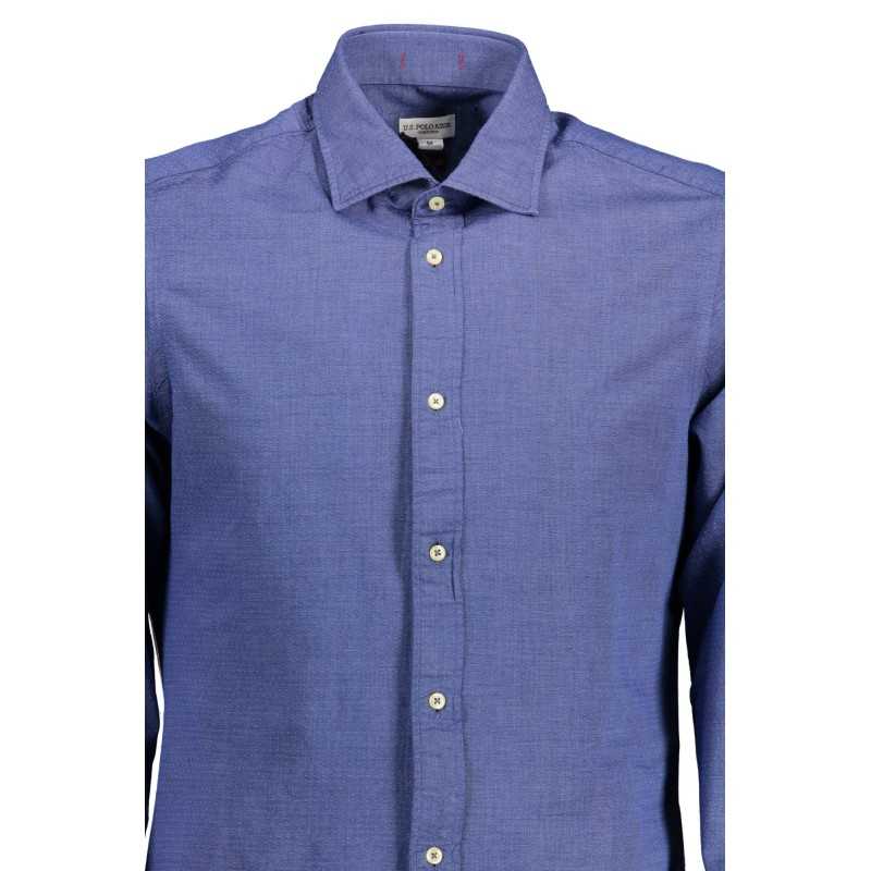 U.S. POLO CAMICIA MANICHE LUNGHE UOMO BLU