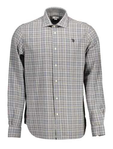 U.S. POLO CAMICIA MANICHE LUNGHE UOMO GRIGIO